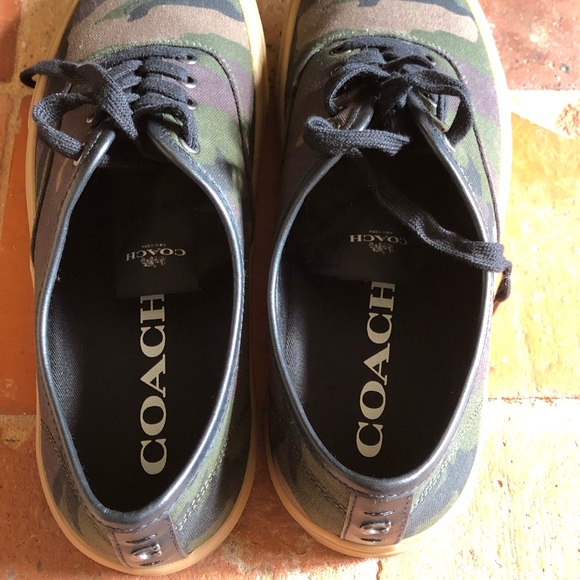 NIB Coach Tennis Camo shoes green Camo shoes sz 10 - Picture 4 of 7